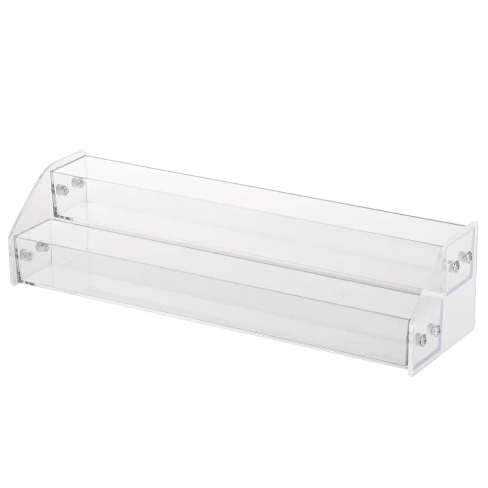 Clear Acrylic Acrylic Nail Polish Rack Sturdy and Stable Trapezoid Design Clear Makeup Display Stand Acrylic Storage Rack