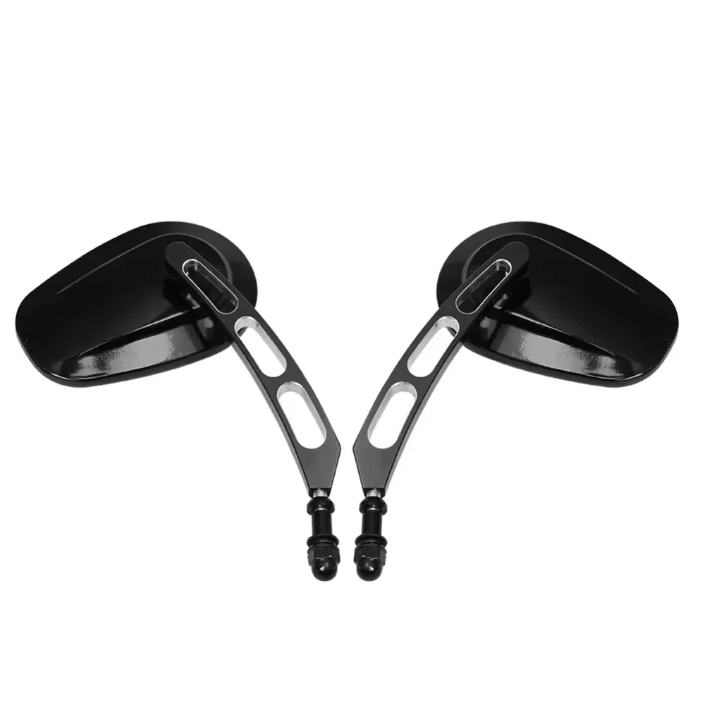 WB3 Weatherproof Cruiser Motorcycle Side Mirrors Rust Resistant Metal Housing UV Protected for All Weather Riding