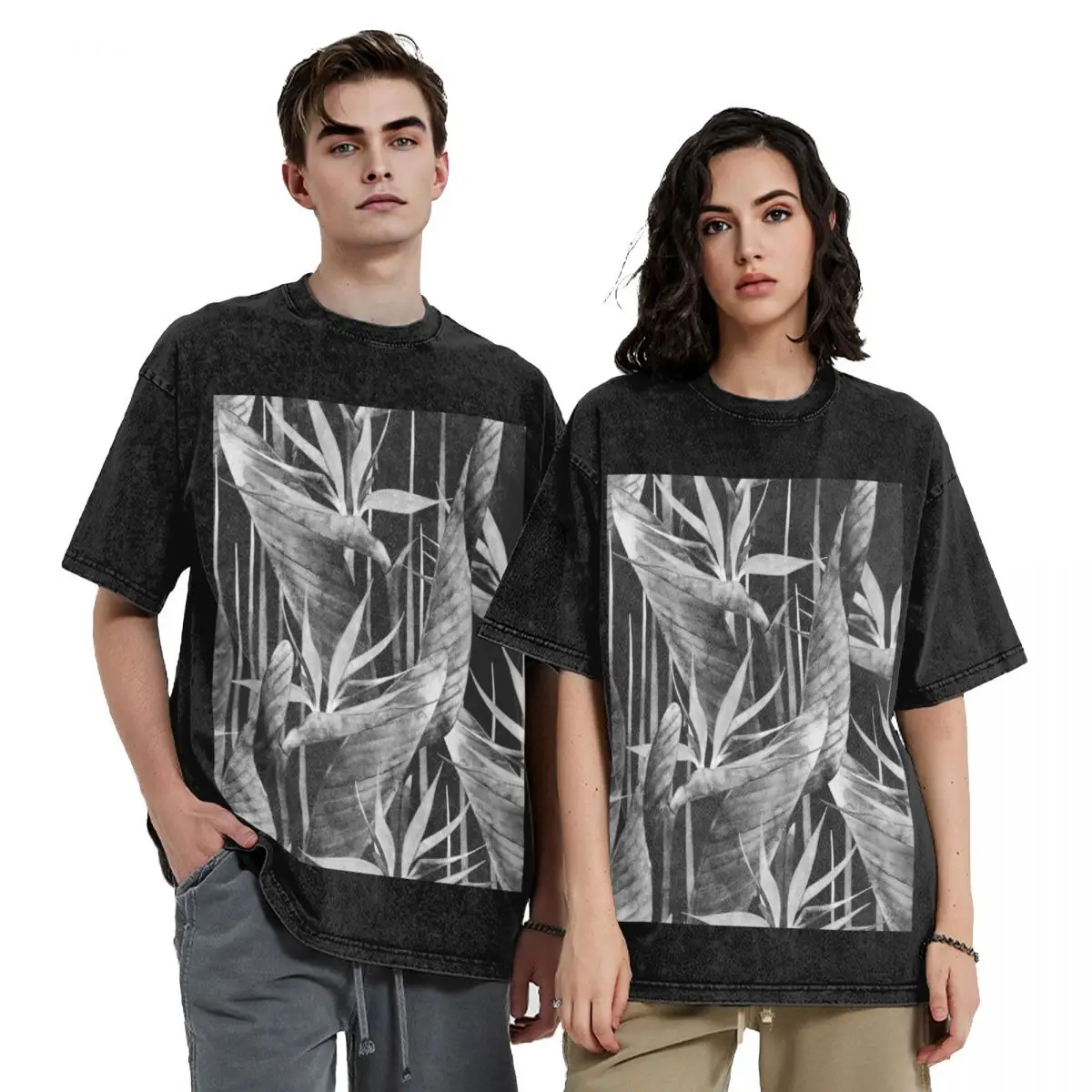 

Watercolor strelitzia T-Shirt plus sizes Louboutins Aesthetic clothing men t shirts