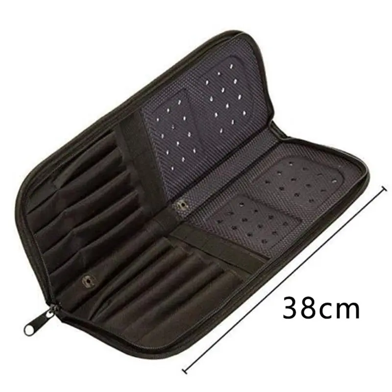 Y50A-2Pcs 38Cm Artist Paint Brush Holder Zippered Brush Case For Oil Acrylic Watercolor Brush Breathable Painting Kit