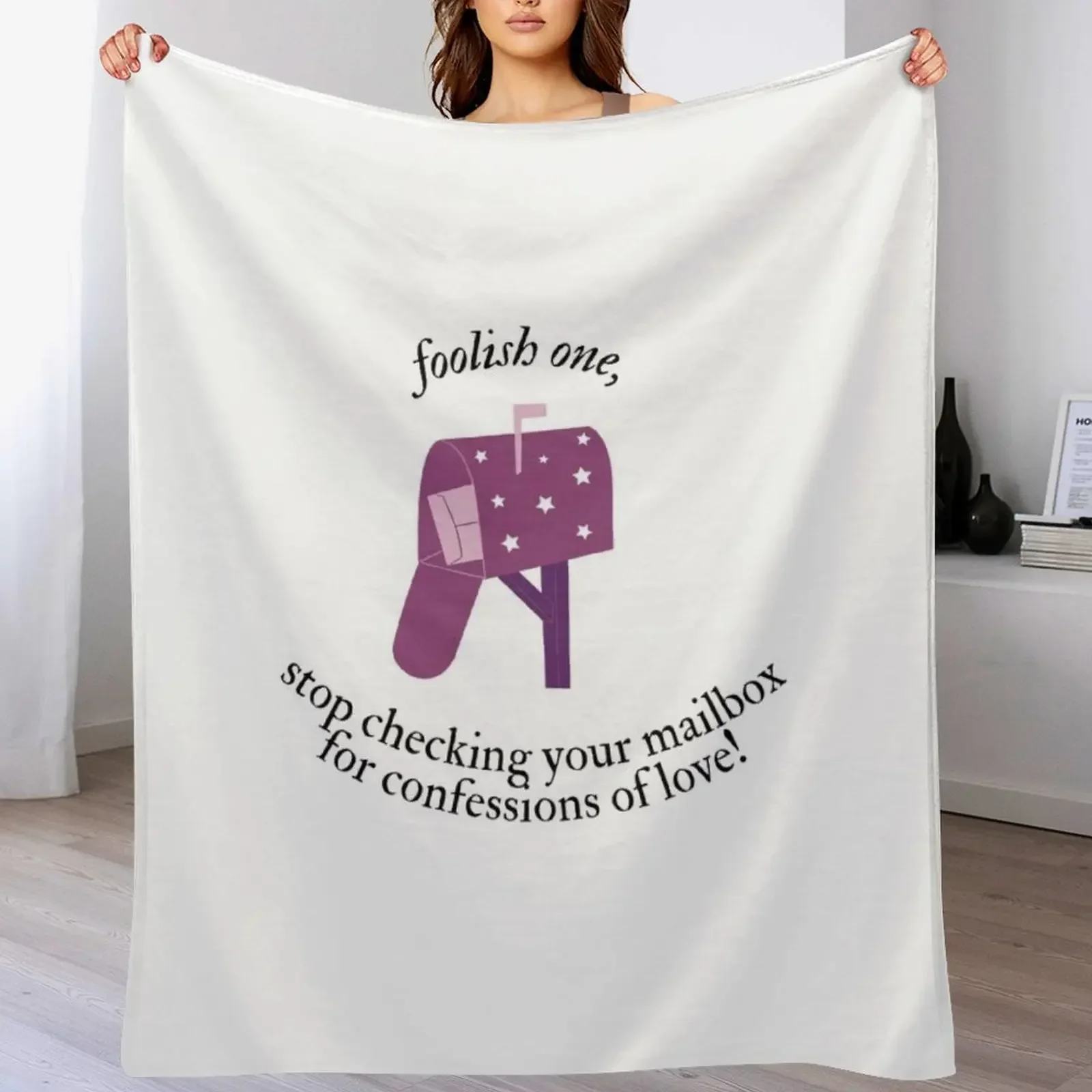 

FOOLISH ONE LYRICS Throw Blanket Fluffy Cozy Throw Blanket for Home Decor