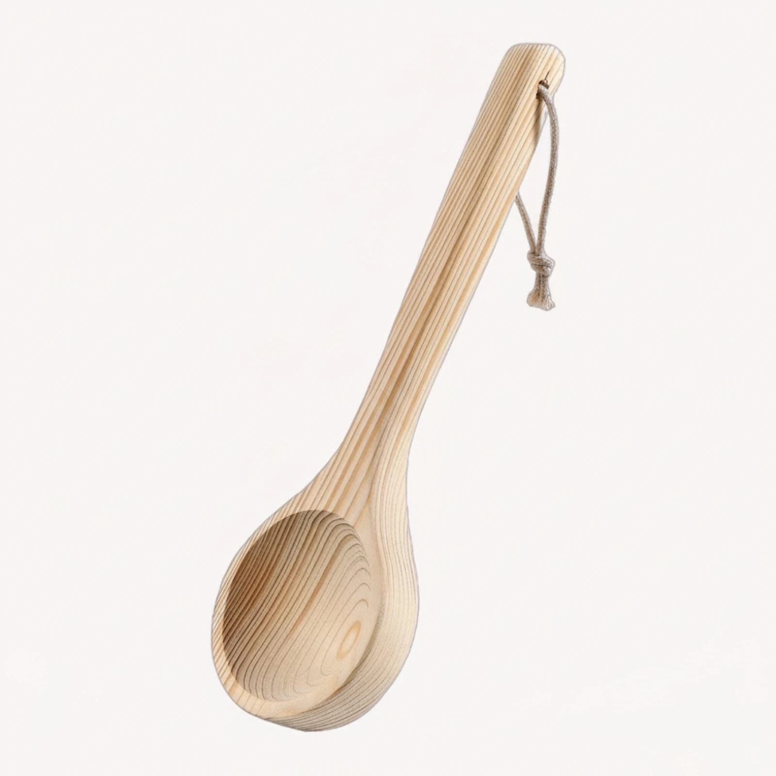 Wooden Sauna Ladle Long-Handled Wooden Sauna Scoop Natural Wood Smooth for Steam Room, Home Spa