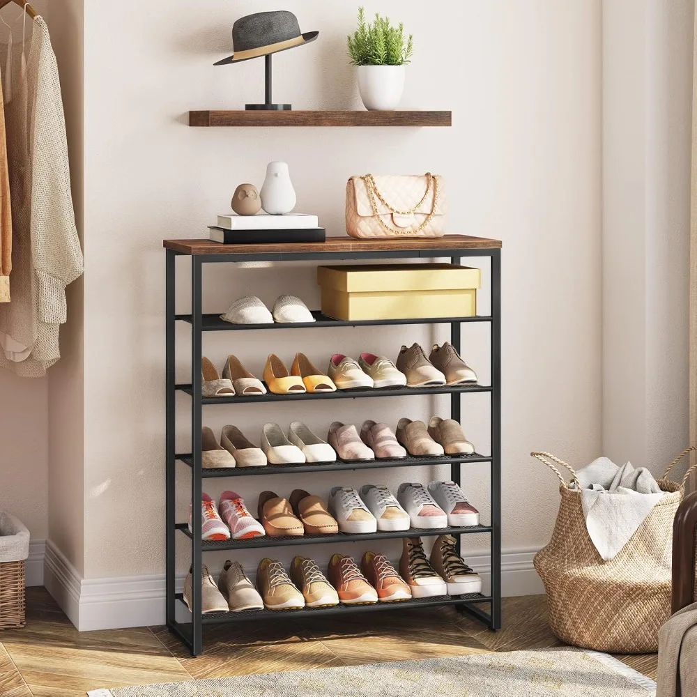 Shoe Rack, 6-Tier Shoe Organizer, for 18-24 Pairs of Shoes, Large Capacity Shoe Storage Shelf, Durable and Stable, for Entryway