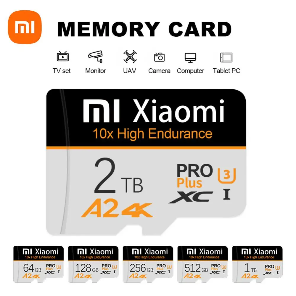 Xiaomi High Speed 2TB Micro TF SD Card 1TB 512GB 256GB Class10 TF Flash Memory Card 128GB cartao de memoria for Nintendo Switch