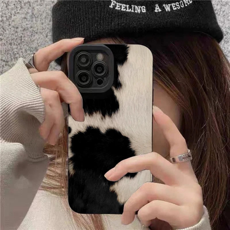 Picture 5: Cow Pattern Phone Case For iPhone 17 Cases iPhone 16 Pro Max 15 14 13 12 11 XS X XR 7 8 Plus 16E 17 Air Shockproof Bumper Cover