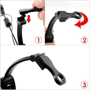 Hirisi -LED -Karpfenfischerschwinger mit 4 Plastikköpfen zum Fischereialarme Bissindikator B2011S Fischereizubehör 6 Hauptverkaufsfischerei Picada Detektor - №2