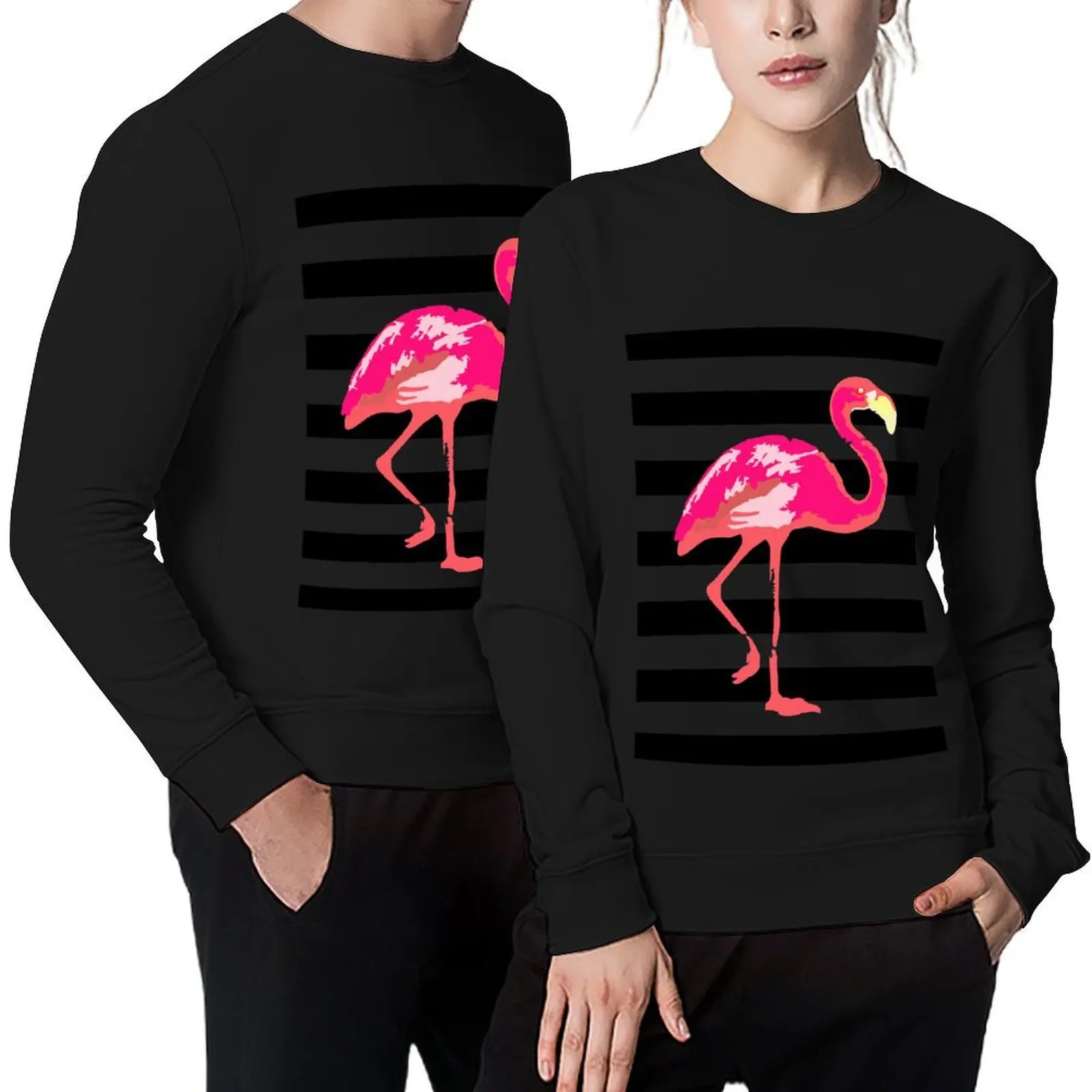 

Flamingo Pullover male clothes men's winter sweater autumn graphic t shirts men pullover