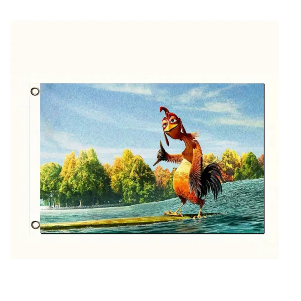 

3x5 Ft Hilarious Chicken Meme Flag - Funny College Dorm Wall Decor for Men, Man Cave/Gaming Room Indoor Outdoor