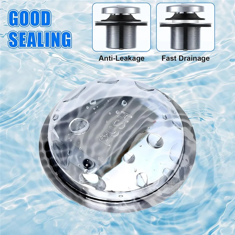 MAKE-Stopper Bathtub Drain Gasket, For Tip Toe Style, 10 Pack For Tub Stopper Gasket,For Tub Drain Assemblies