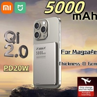 Xiaomi 5000mAh PD20W Magnetic Wireless Power Bank Ultra Thin Fast Charging Powerbank for Magsafe for iPhone Samsung Huawei