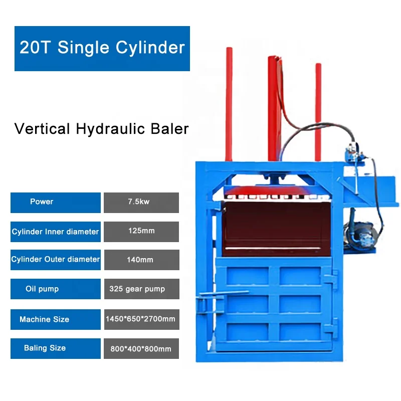 Y82 Series Vertical Hydraulic Cardboard Box Baling Press/ Scrap Paper Baler/ Waste Carton Bale Press Machine view 3