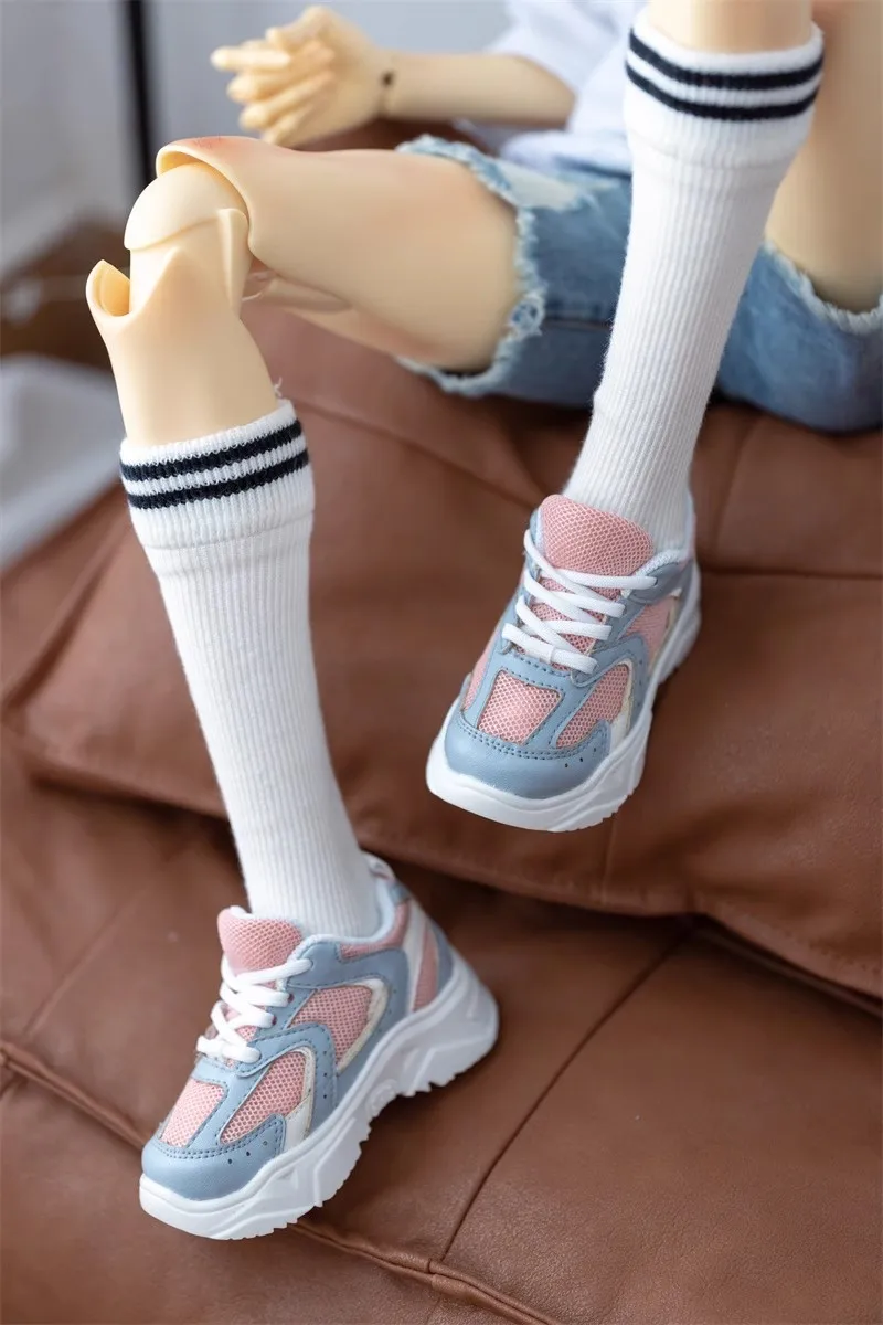 

BJD Doll Shoes Toy 1/4 1/3 ID75 Boys Girls Exercise Handsome Soft Soled Sports Black White Sneaker Casual Shoes Doll Accessories
