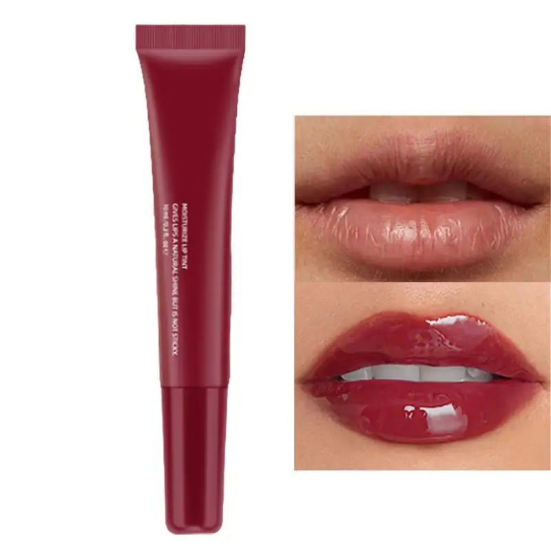 Bálsamo labial hidratante, jugo Punk, brillo de labios rojo, espejo negro, luz de agua, esmalte de labios, gelatina transparente acuosa, bálsamo labial de aceite