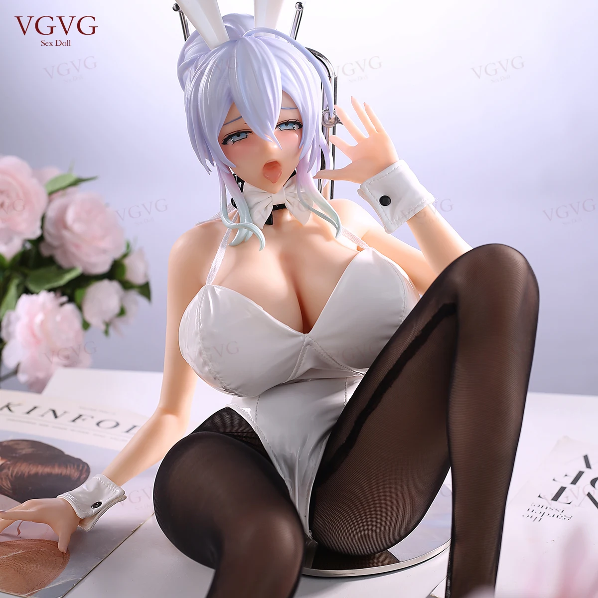 Japanese Anime Sex Doll Digital Character Realistic Female Body Boobs Ass Metal Skeleton Vagina Pussy Male Masturbation