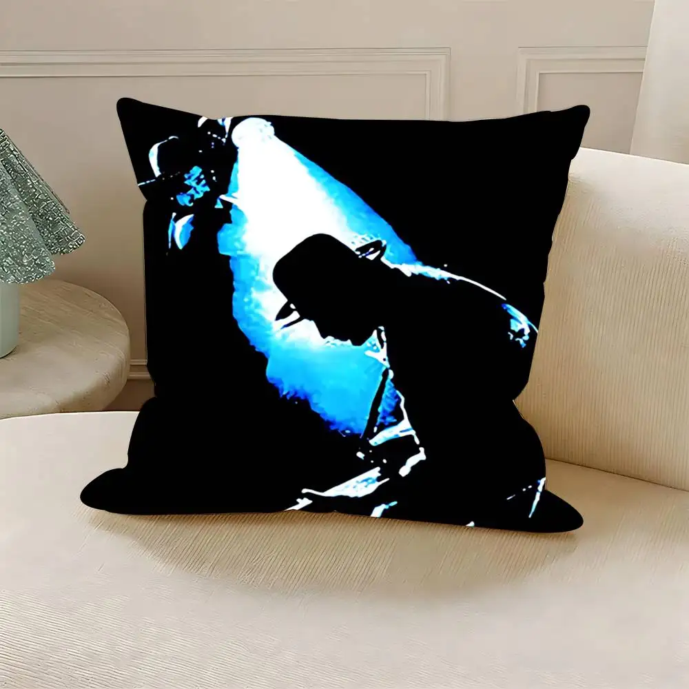 U-U2 Polyester Printed Pillow Cover Square 30 35 40 45 50 55 cm Soft for Sofa Bed Car Home Decor