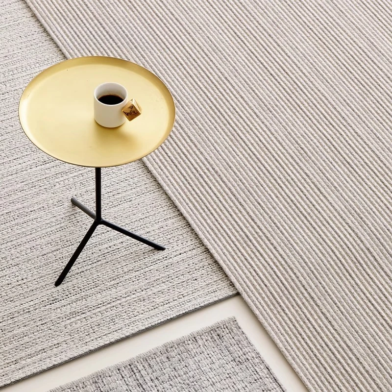 

Wool carpet, Nordic Japanese style, light luxury in the living room, high-end plain color
