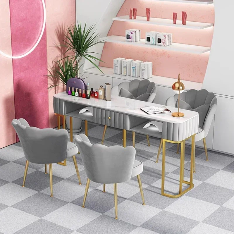 

Modern Nail Equipment Professional Manicure Table Aesthetic Gel Nails Salon Tables Designer Mesas De Manicura Nail Equipment