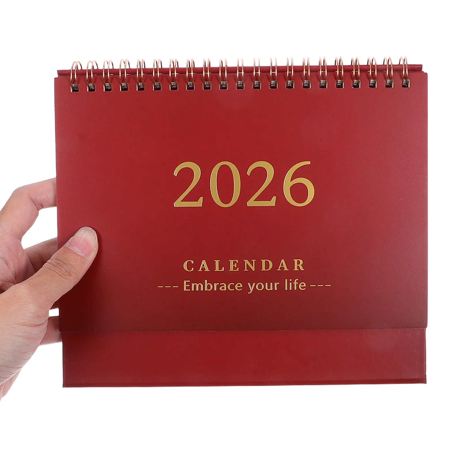 

Настольный календарь на 2026 год, минималистичный складной дизайн, планирование для домашнего офиса, плотная бумага, антибликовый настольный календарь, настольный календарь