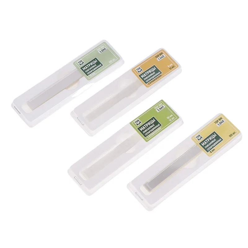 1Box Dental Polyester Strips  Polyester Molding Sheets Strips Matrix Bands Transparent Dental Supplies Dental Clinical Materials