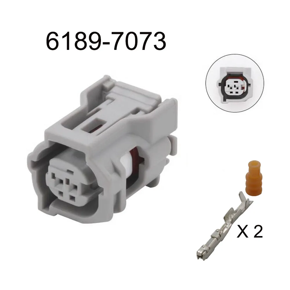 200set 6189-7073 automotive Waterproof connector 2 pin famale male cable Plug socket  Includes terminal seal