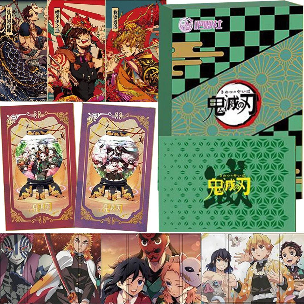 

Оптовые коллекционные карты Demon Slayer, высококачественные прозрачные акриловые фигурки, ограниченный цвет, бумажные карты, периферийные устройства в стиле аниме, подарки