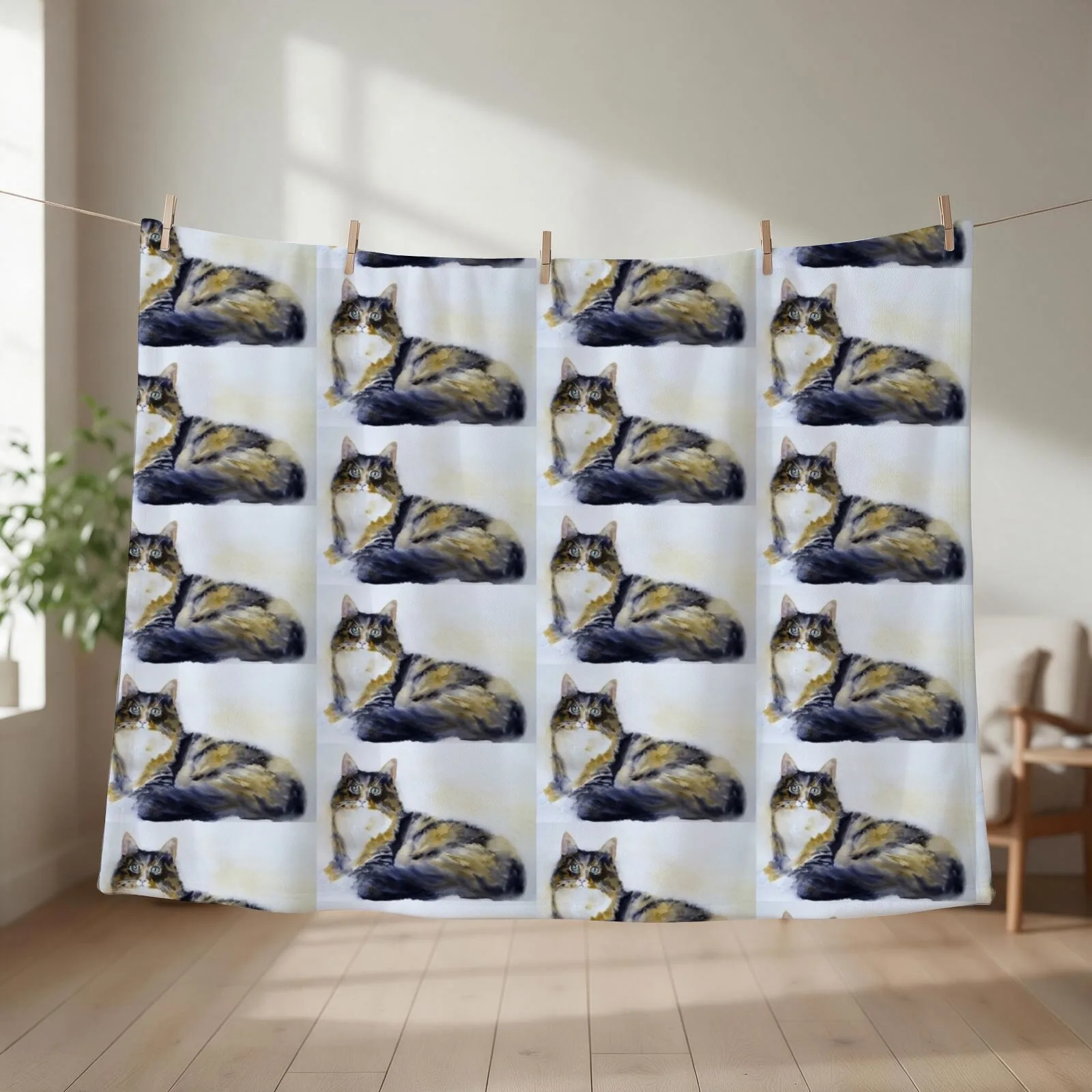 Norwegian Forest Cat Throw Blanket anime Fashion Sofas Retros Designers Blankets