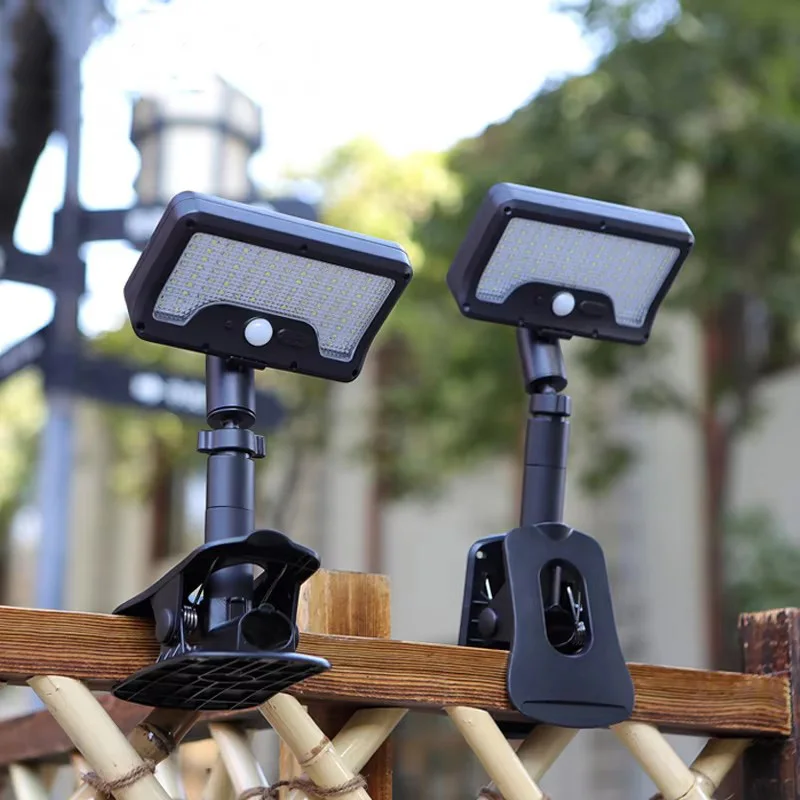 

Solar Motion Sensor Outdoor Light, 360° Rotatable 4 Lighting Modes, Weatherproof, Multiple Mounting Lighting