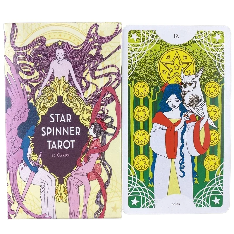 Star Spinner Tarot English Version Table Deck Tarot Oracle Card Fun Playing Divination Fate Board Games PDF Guidebook witch