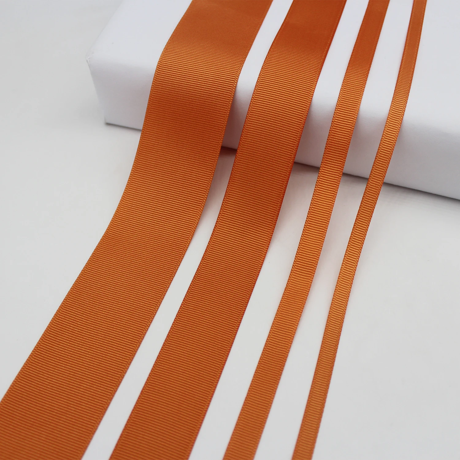 5 Yards/Lot Copper Color Satin Grosgrain Ribbon DIY Wedding Gift Wrapping Decoration Hairbow Crafts 6-38mm