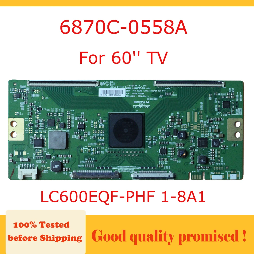 6870C-0558A TCON بطاقة LC600EQF-PHF 1-8A1 60 بوصة مجلس الأصلي المنطق مجلس V15 60UHD 120HZ التحكم الإصدار 0.6 6870C 0558A T CON