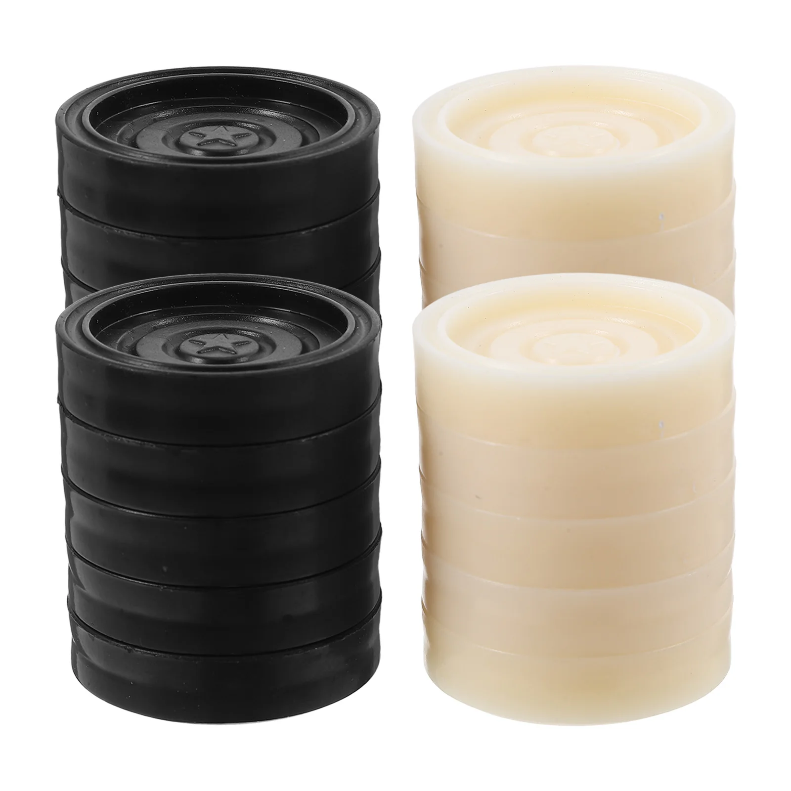 

24pcs Backgammon Pieces Round Plastic Checkers Board Replacement Set Lightweight Durable Travel Accessories