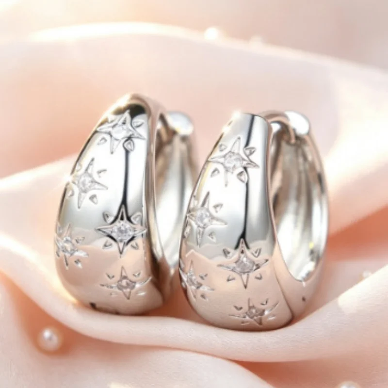 2026 New Elegant Three-dimensional Pear Shaped Earrings, Simple, High-end, Versatile and Suitable for Attending Banquets