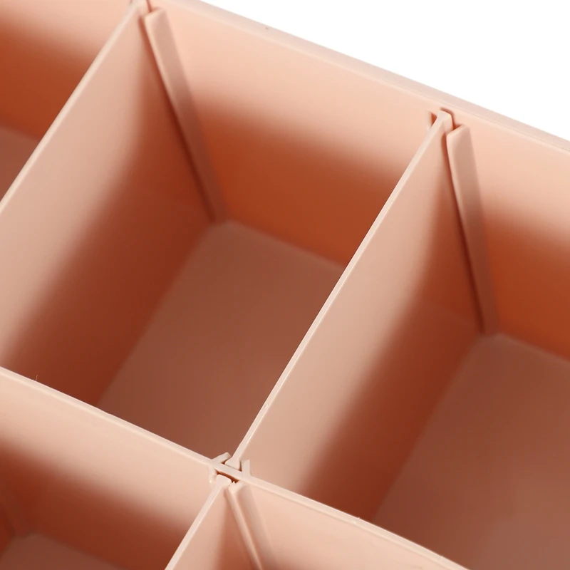 Kotak penyimpanan pakaian dalam ABWR-2Pcs untuk dasi kaus kaki celana pendek Bra Organizer pembagi laci beberapa kisi dapat menyesuaikan partisi