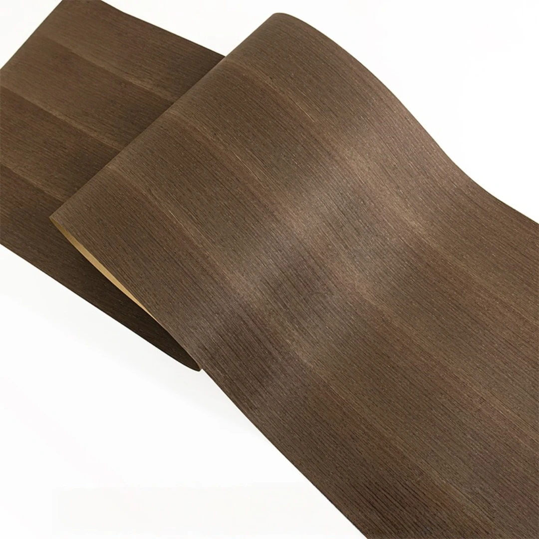 58x250cm Natural Wide Wenge Straight Grain Wood Veneer for Furniture, Decorative Interiors, and Large-Scale Surfacing Projects