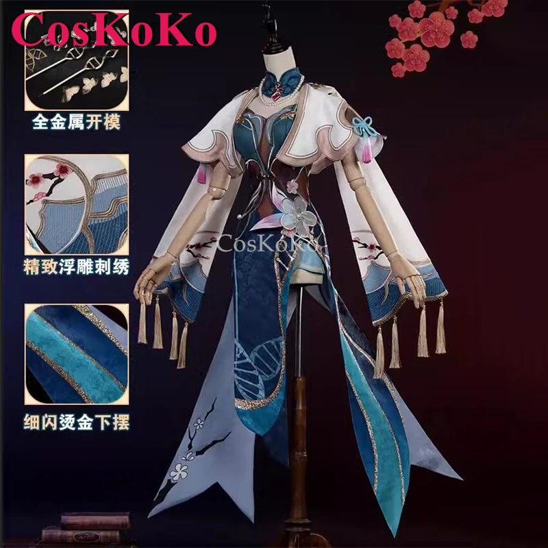 CosKoKo Ruan Mei Cosplay Game Honkai: Star Rail Costume Full Set Elegnat Uniform Dress Halloween Party Role Play Clothing S-XXL