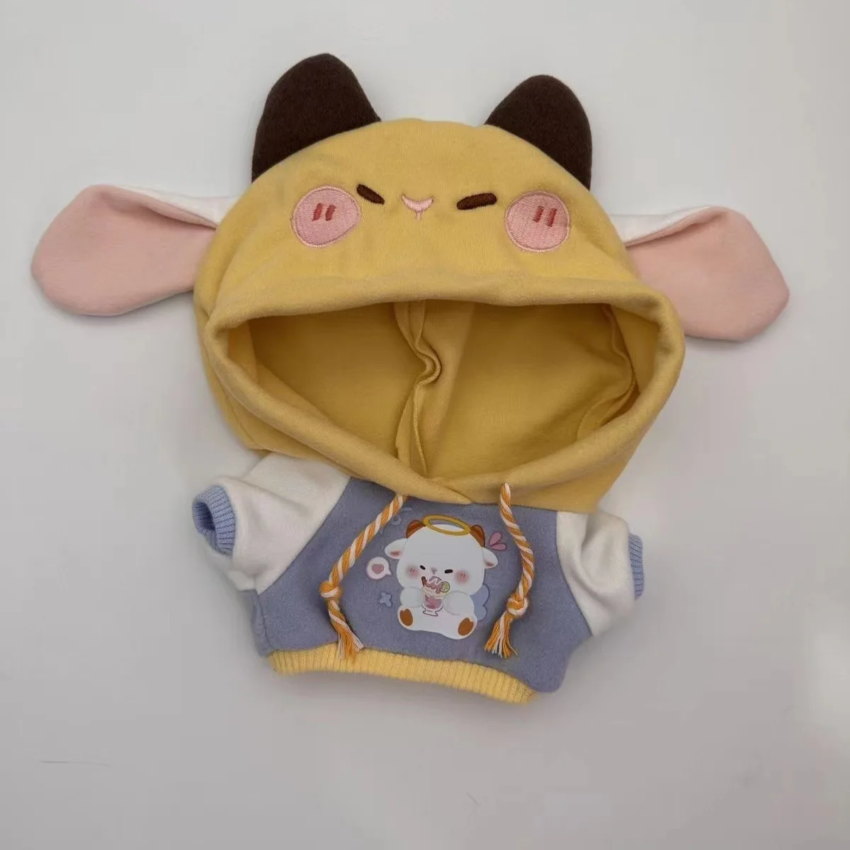 1 قطعة 20 سنتيمتر ملابس دمى أفخم الحيوان هوديي فستان الدمى اكسسوارات الجلوس حفلة تغيير فستان لعبة لتقوم بها بنفسك اللعب