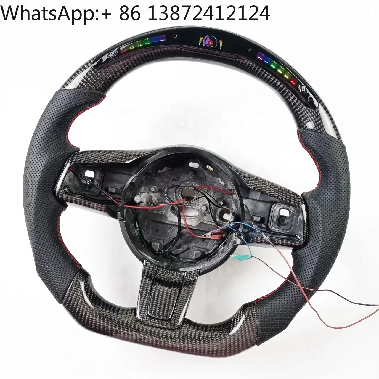 

For Jaguar E-PACE F-PACE XE XF FJ Customized LED Carbon Fiber Steering Wheel Can Be Customized to Retain Heating Function