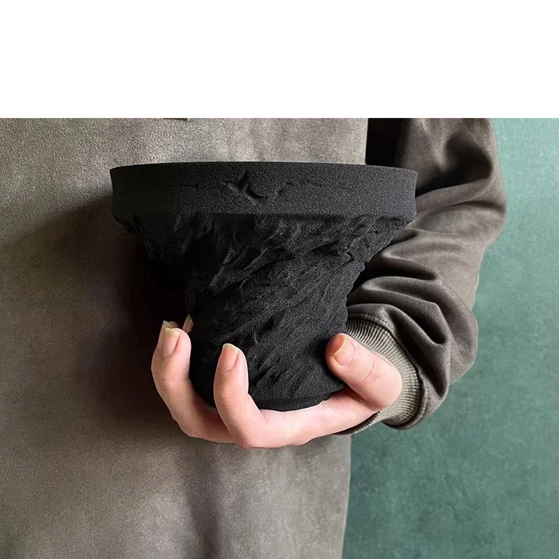 Agave plant root pottery pot Large diameter rock texture Succulent water-retaining breathable flower pot