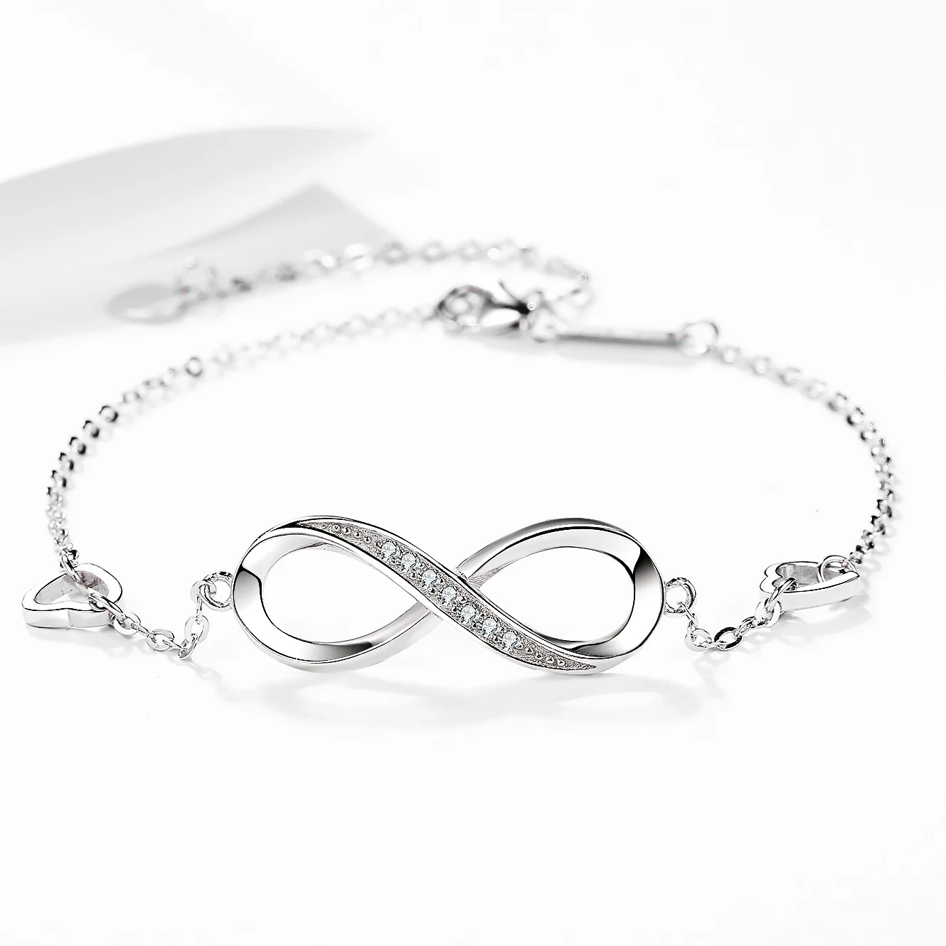 

New S925 Sterling Silver 8 Word Bracelet Fashion European and American Female Silver Jewelry Wholesale Manufacturers