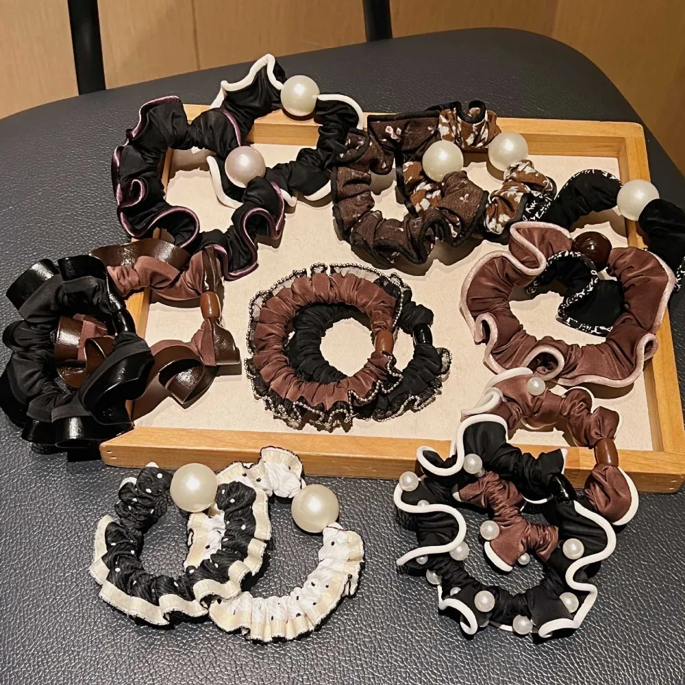 

Мягкие шелковые резинки для волос, большие эластичные резинки для женщин