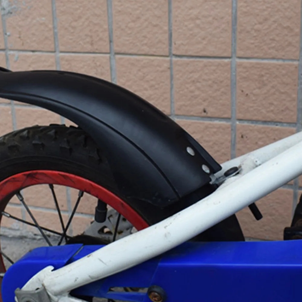 

2Pcs Front Rear Set Bike Mudguards Rainproof Easy to install Adjustable Bicycle Mudguards Black for 12/14/16/18/20 inch Bikes