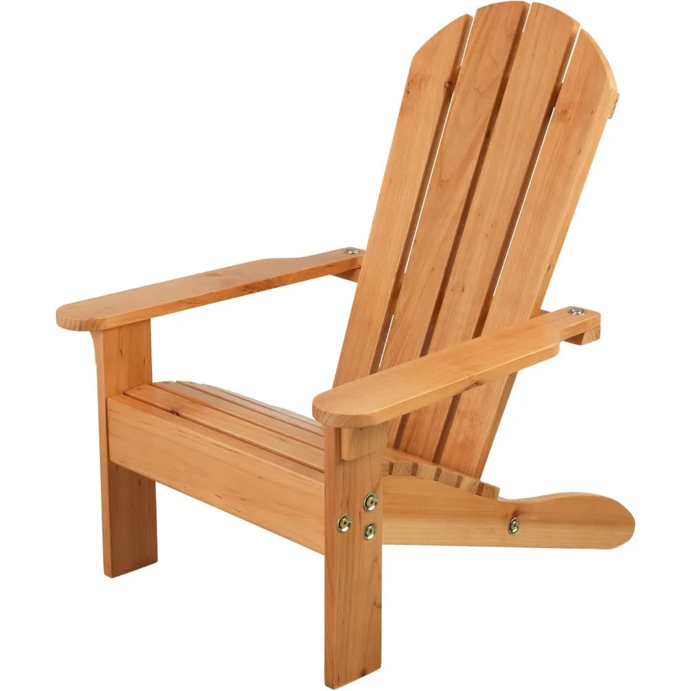 

Wooden Outdoor Chair for Kids Ages 3-8, Sturdy Patio Furniture in Honey Finish, Perfect Gift