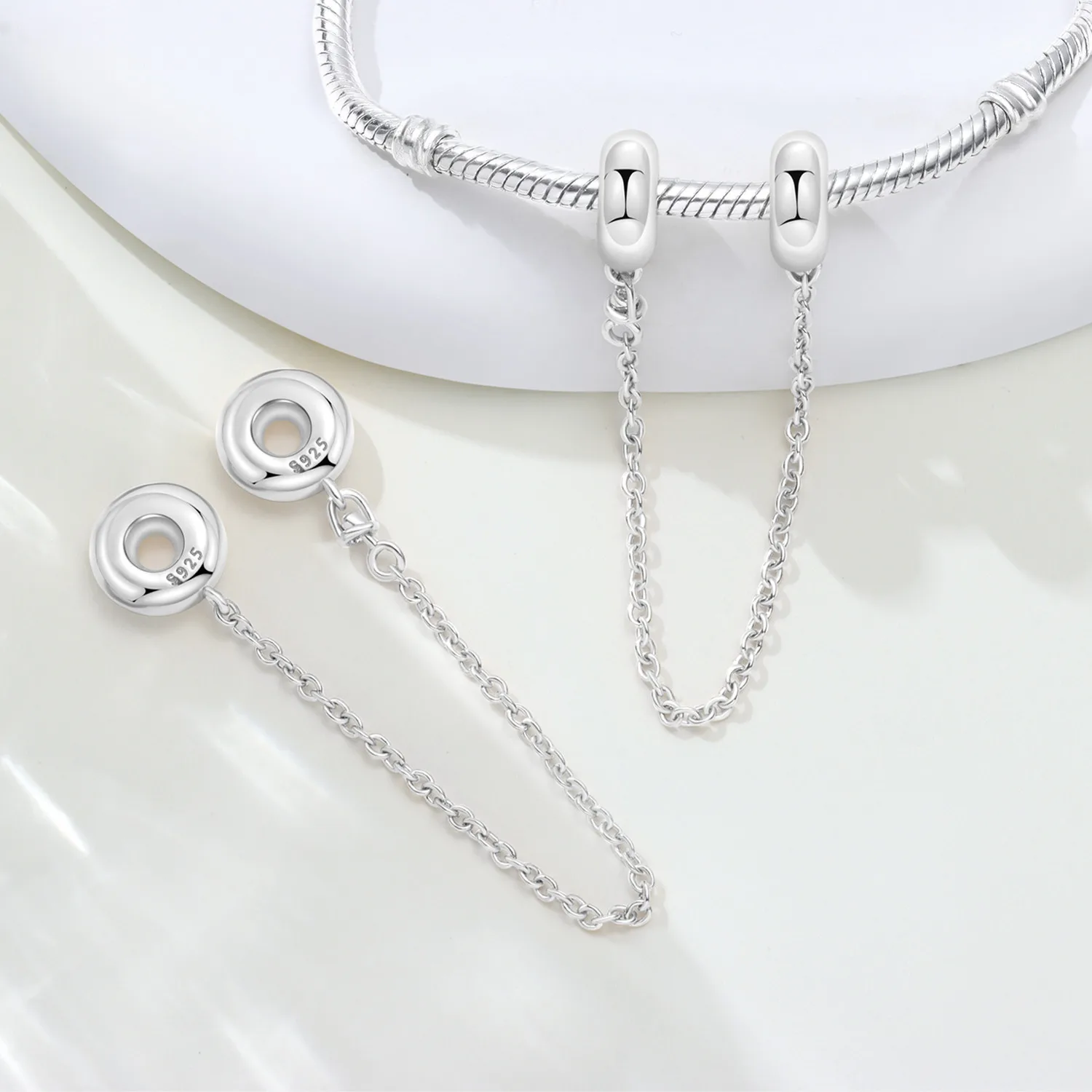 925 Sterling Silber Zirkon Pfirsichherz Ewiger Schmetterling Sicherheitskette Passend für Original-Armband DIY Schmuck-Befestigungs-Charm 2026 – Detail 33