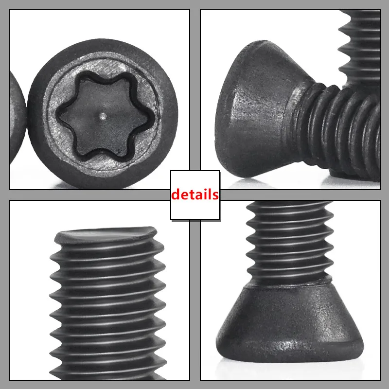 Torx Screw M2 M2.5 M3 M3.5 M4 M5 M6 Alloy steel 12.9 CNC Insert Torx Screw for Replaces Carbide Inserts CNC Lathe Tools