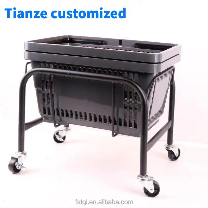 

(Customized) Convenience store chain shopping basket base supermarket shopping basketball bracket metal shelf basketball storage