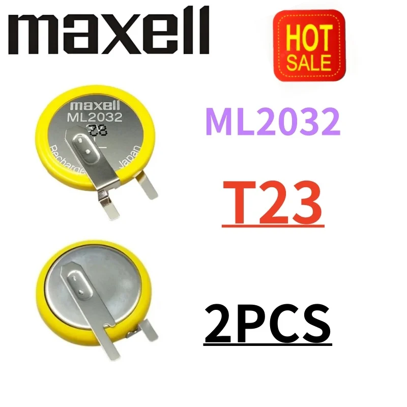 2 قطعة بطارية ML2032 2032 الأصلية مع علامات تبويب لحام الأسلاك تفكيك مللي 2032 سلك البطارية اللوحة الأم BIOS CMOS البطارية