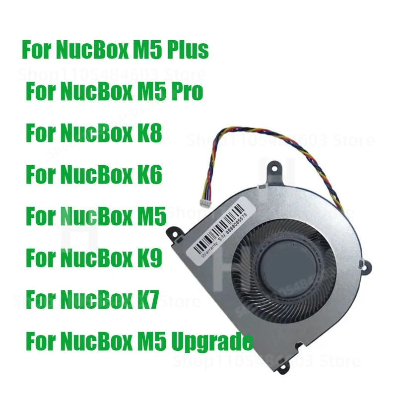 For GMKtec For NucBox K8 K6 M5 K9 K7 M5 Plus M5 Upgrade DC5V 4PIN Replacement MINI PC CPU Fan