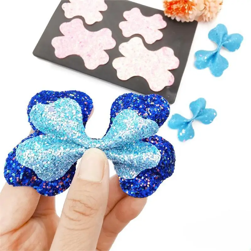 

SizzixDies 2 Size 3x4 Inches Folding Bow Hair Clip Wood Cutting Die Compatible with Most Machines for Creative Crafting
