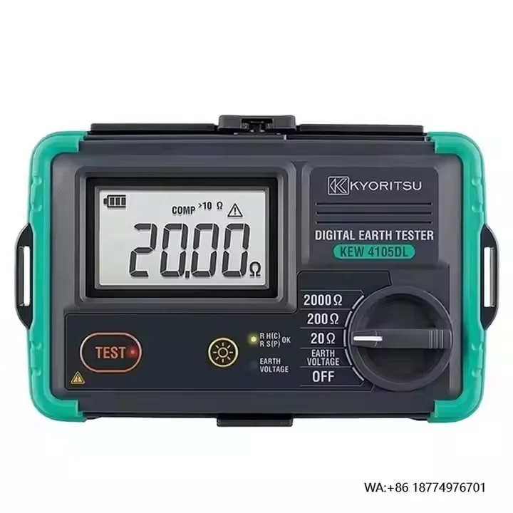 

New-original Earth Tester 3-pole and 2-pole Durable Earth Resistance Measurement Tester 220v Voltage Kyoritsu Kew 4105dl-h