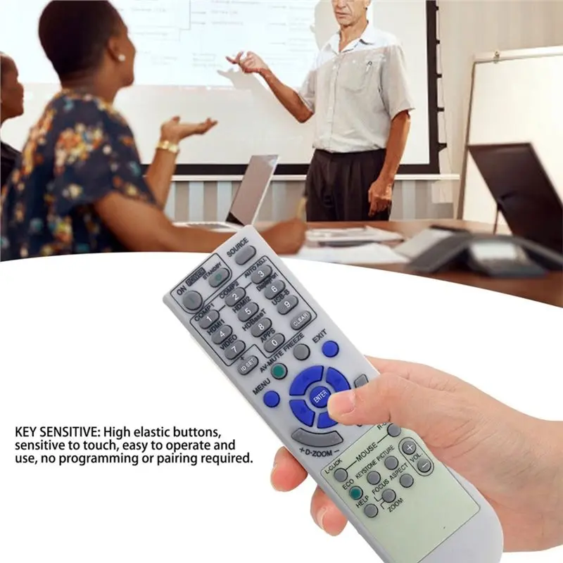 For NEC Projector Replacement Remote Control- RD-472E Fits Models P554U, P474U P554W, P474W P604X P603X NP-P554U